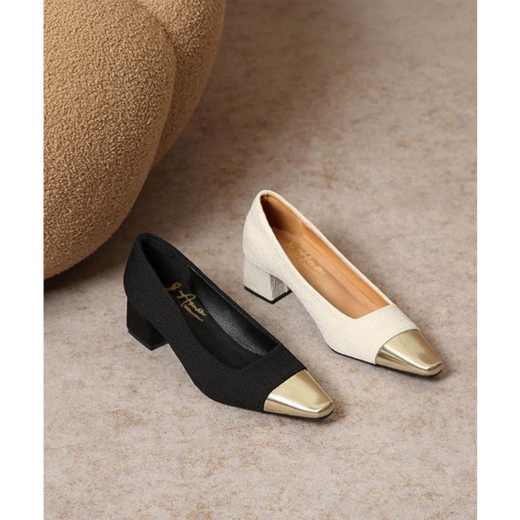 つま先切り替えパンプス配色ニットパンプス | SUNSHINE CLOSET | 詳細画像14 