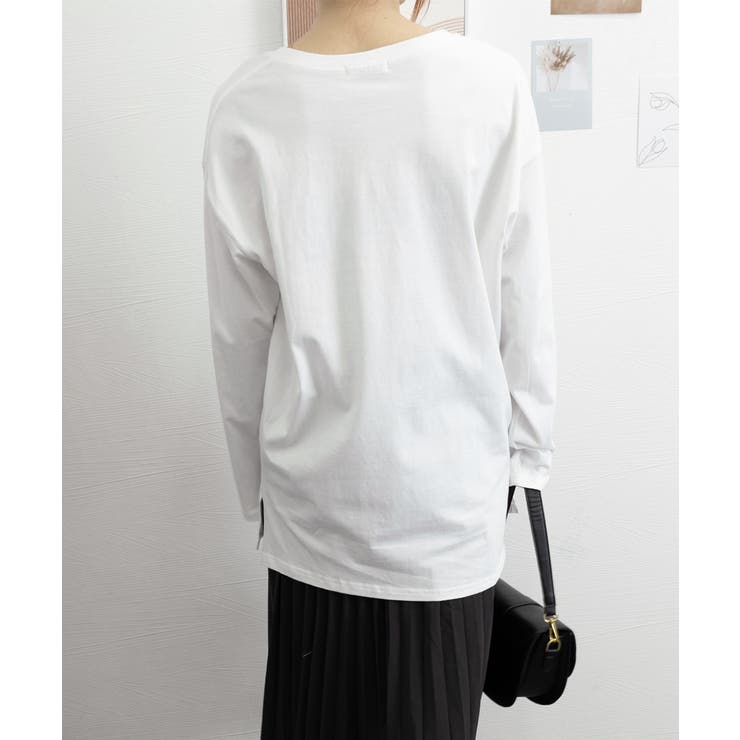 レディースロングtシャツ重ね着カットソー | SUNSHINE CLOSET | 詳細画像12 