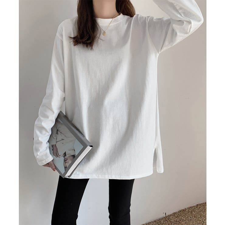 レディースロングtシャツ重ね着カットソー | SUNSHINE CLOSET | 詳細画像4 