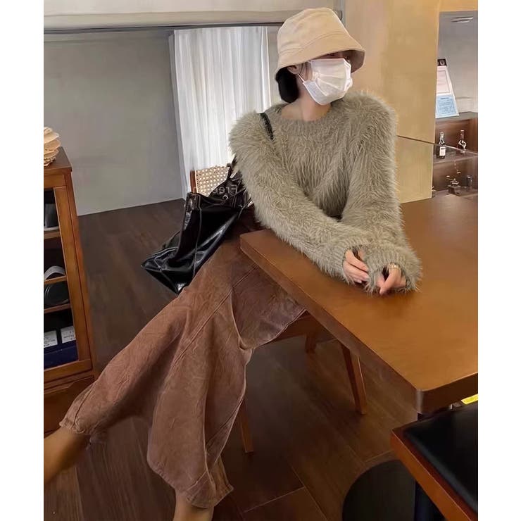 シャギーニットレディース 韓国風セーター | SUNSHINE CLOSET | 詳細画像5 