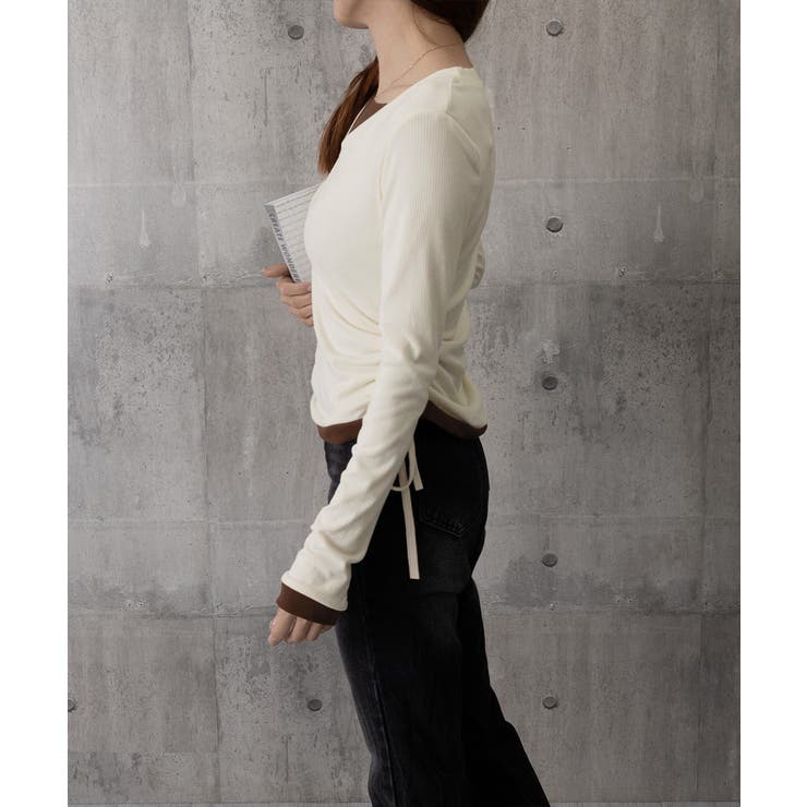 レイヤード風トップス長袖Tシャツ 韓国風 | SUNSHINE CLOSET | 詳細画像17 