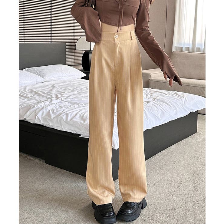 ストライプワイドパンツ春夏秋ロングパンツ | SUNSHINE CLOSET | 詳細画像20 