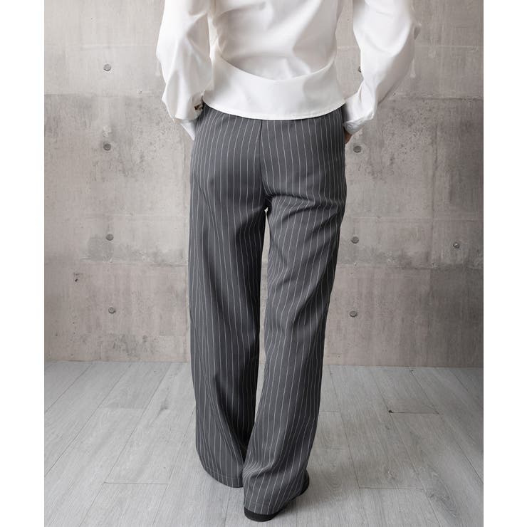 ストライプワイドパンツ春夏秋ロングパンツ | SUNSHINE CLOSET | 詳細画像25 