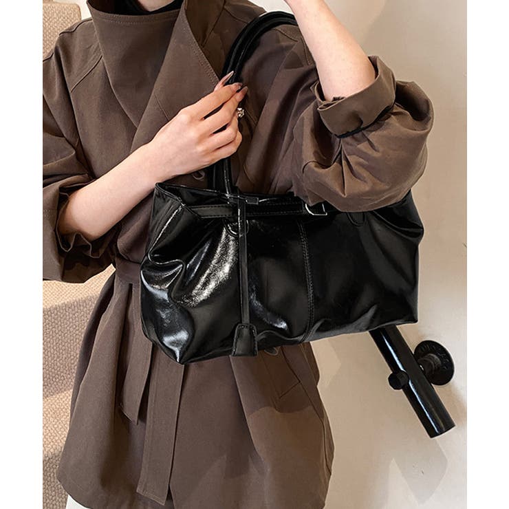 オイルワックス風合皮トートバッグ肩掛け鞄 | SUNSHINE CLOSET | 詳細画像6 