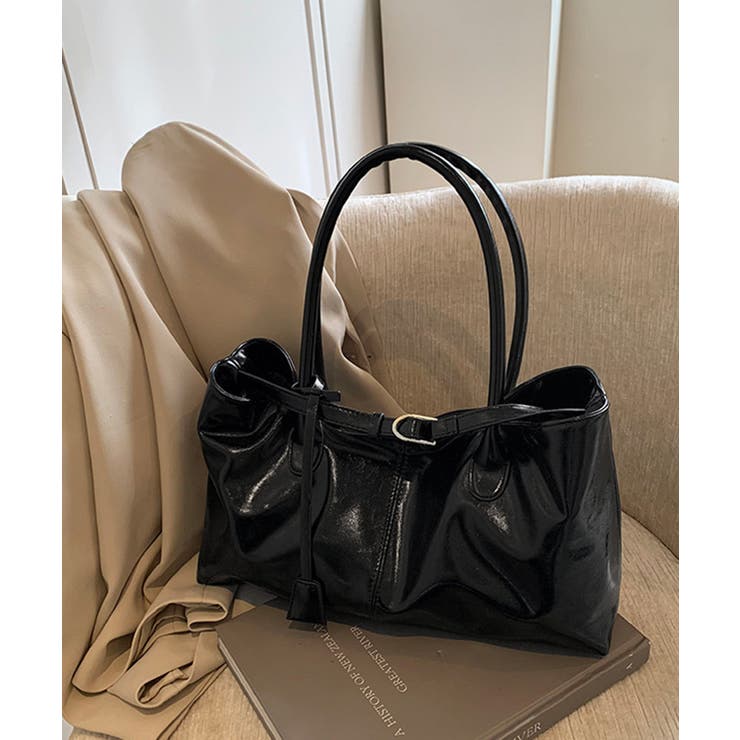 オイルワックス風合皮トートバッグ肩掛け鞄 | SUNSHINE CLOSET | 詳細画像9 