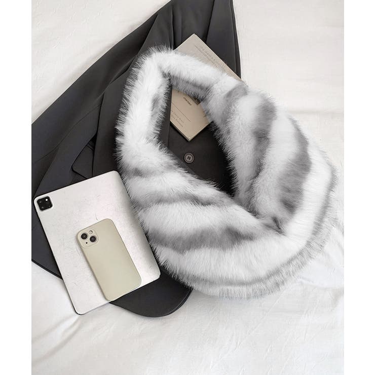 ハーフムーンファーショルダートートバッグ | SUNSHINE CLOSET | 詳細画像18 