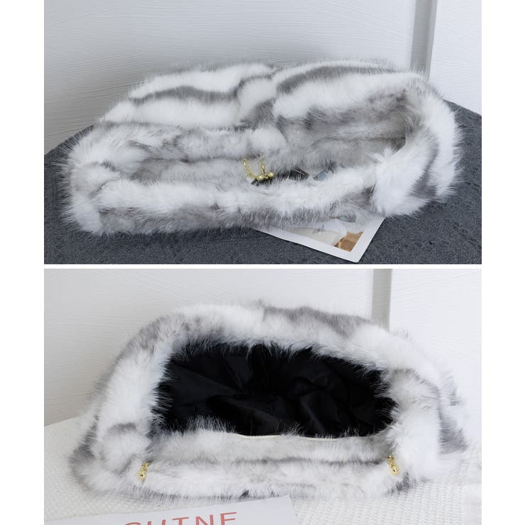 ハーフムーンファーショルダートートバッグ | SUNSHINE CLOSET | 詳細画像22 