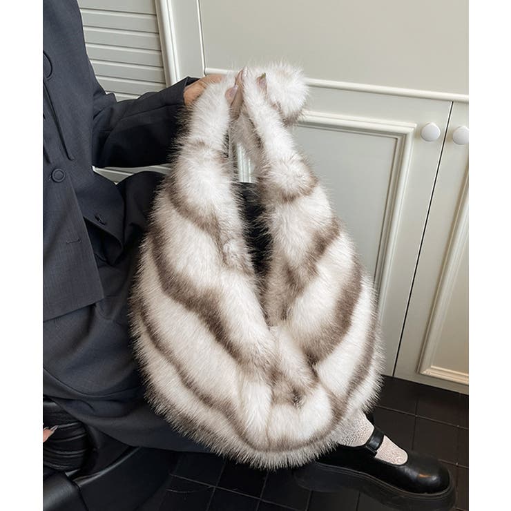 ハーフムーンファーショルダートートバッグ | SUNSHINE CLOSET | 詳細画像5 