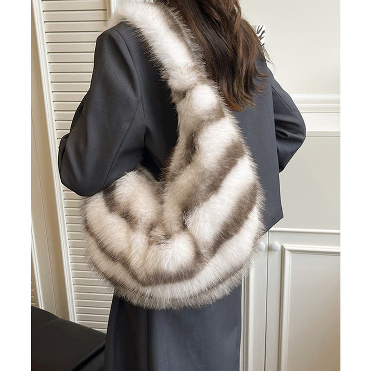 ハーフムーンファーショルダートートバッグ | SUNSHINE CLOSET | 詳細画像8 