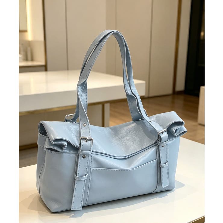 レディース 大容量肩掛けバッグ ソフトレザー通勤通学ショルダーバッグ | SUNSHINE CLOSET | 詳細画像20 
