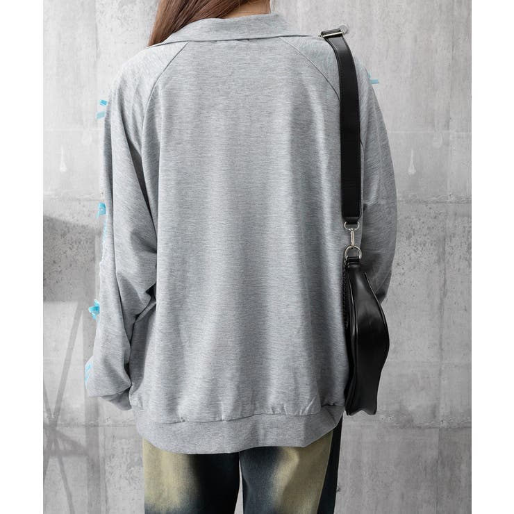 リボン付きスウェットジップアップパーカー | SUNSHINE CLOSET | 詳細画像17 