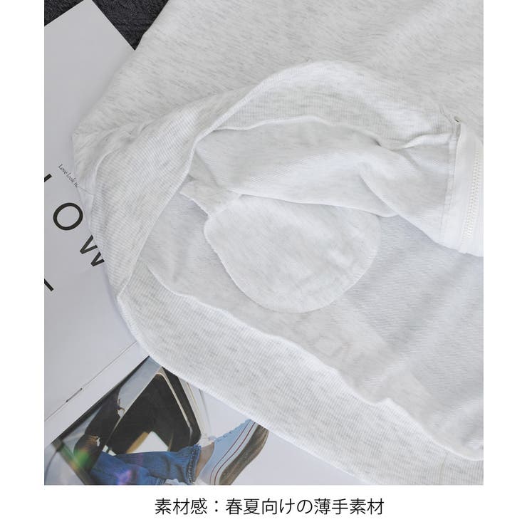 リボン付きスウェットジップアップパーカー | SUNSHINE CLOSET | 詳細画像25 