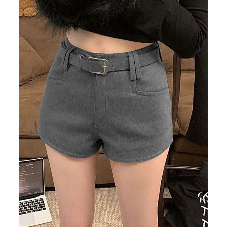 ウール風ショートパンツハイウエスト短パン | SUNSHINE CLOSET | 詳細画像10 