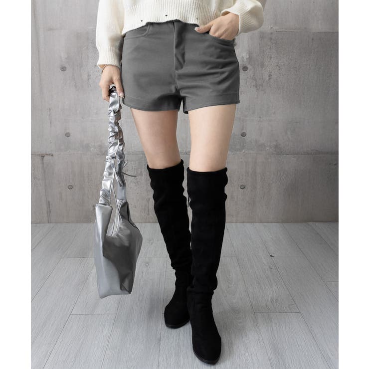 ウール風ショートパンツハイウエスト短パン | SUNSHINE CLOSET | 詳細画像11 