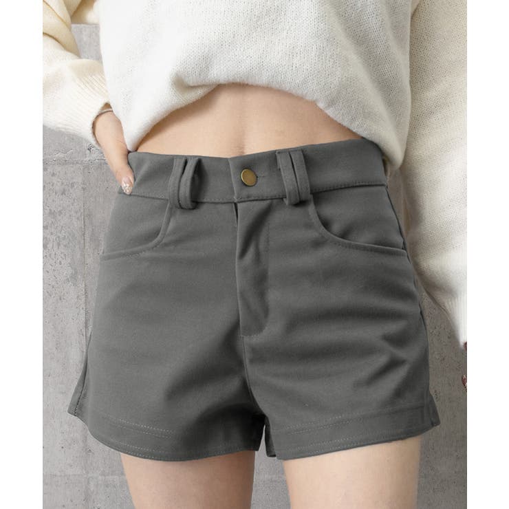 ウール風ショートパンツハイウエスト短パン | SUNSHINE CLOSET | 詳細画像13 