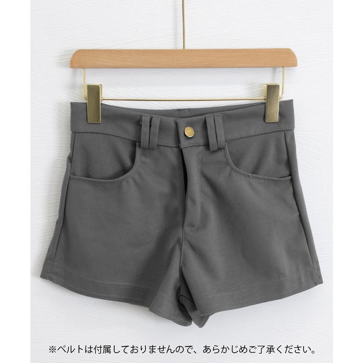 ウール風ショートパンツハイウエスト短パン | SUNSHINE CLOSET | 詳細画像15 