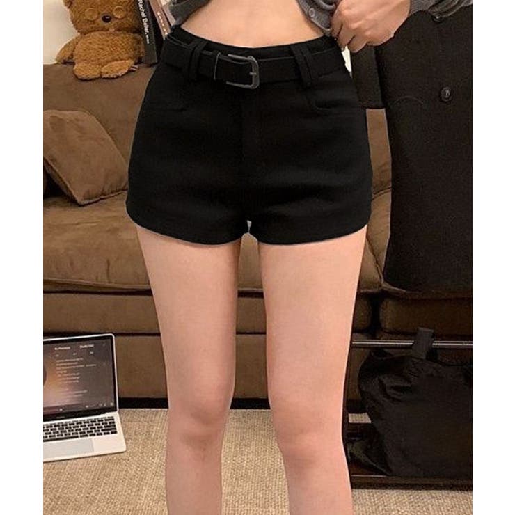 ウール風ショートパンツハイウエスト短パン | SUNSHINE CLOSET | 詳細画像6 