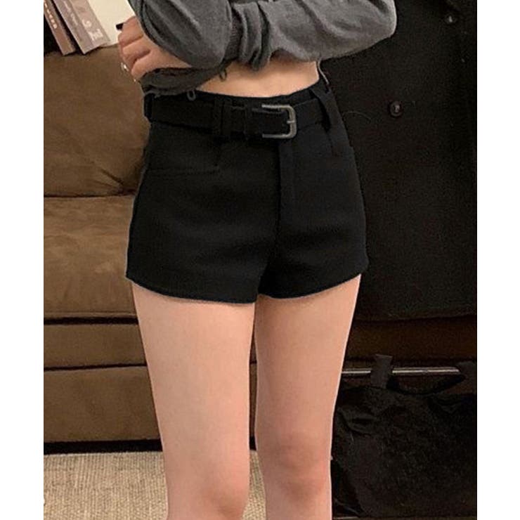 ウール風ショートパンツハイウエスト短パン | SUNSHINE CLOSET | 詳細画像7 