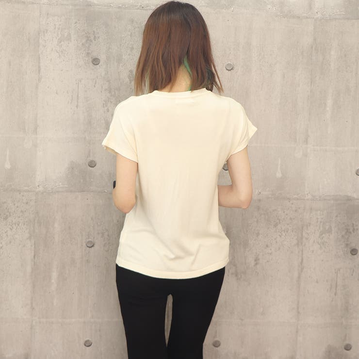 韓国 フレンチスリーブ ニットTシャツ | SUNSHINE CLOSET | 詳細画像10 
