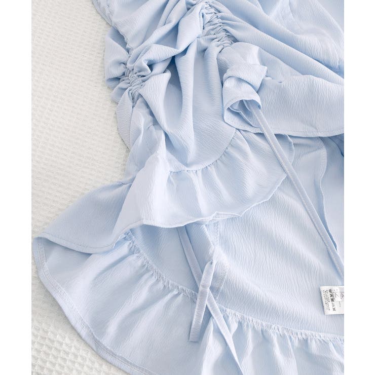 ドローストフリルワンピースレディース春夏 大人可愛いミモレ丈ワンピース ミニワン… | SUNSHINE CLOSET | 詳細画像36 
