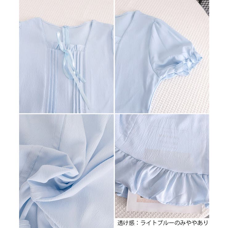 ドローストフリルワンピースレディース春夏 大人可愛いミモレ丈ワンピース ミニワン… | SUNSHINE CLOSET | 詳細画像37 