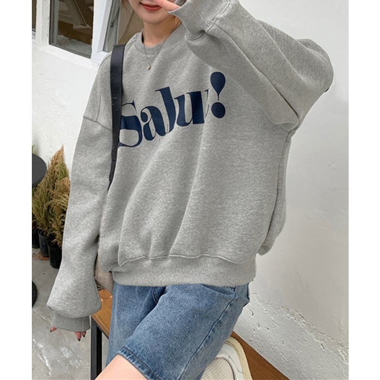 英字ロゴトレーナー裏起毛スウェット韓国風 | SUNSHINE CLOSET | 詳細画像10 