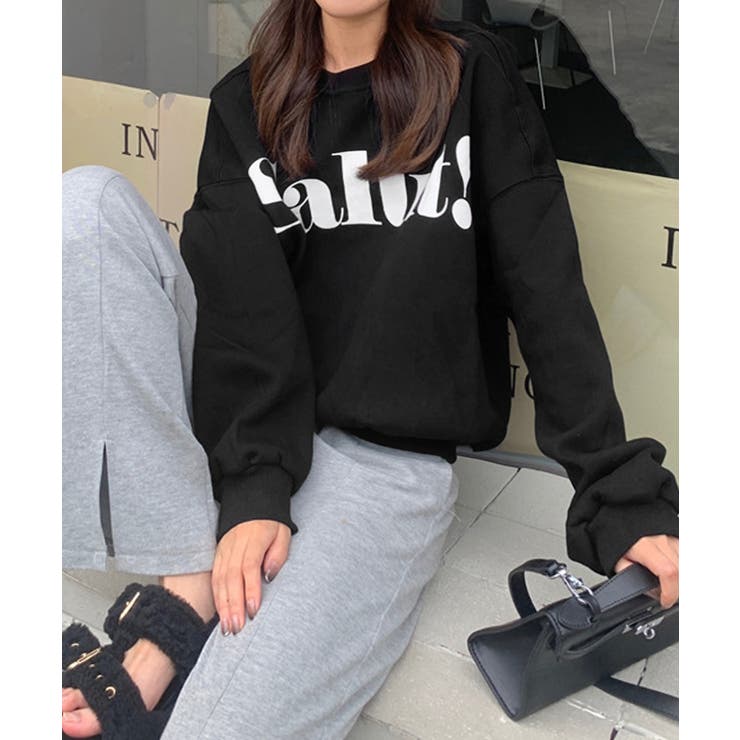 英字ロゴトレーナー裏起毛スウェット韓国風 | SUNSHINE CLOSET | 詳細画像8 