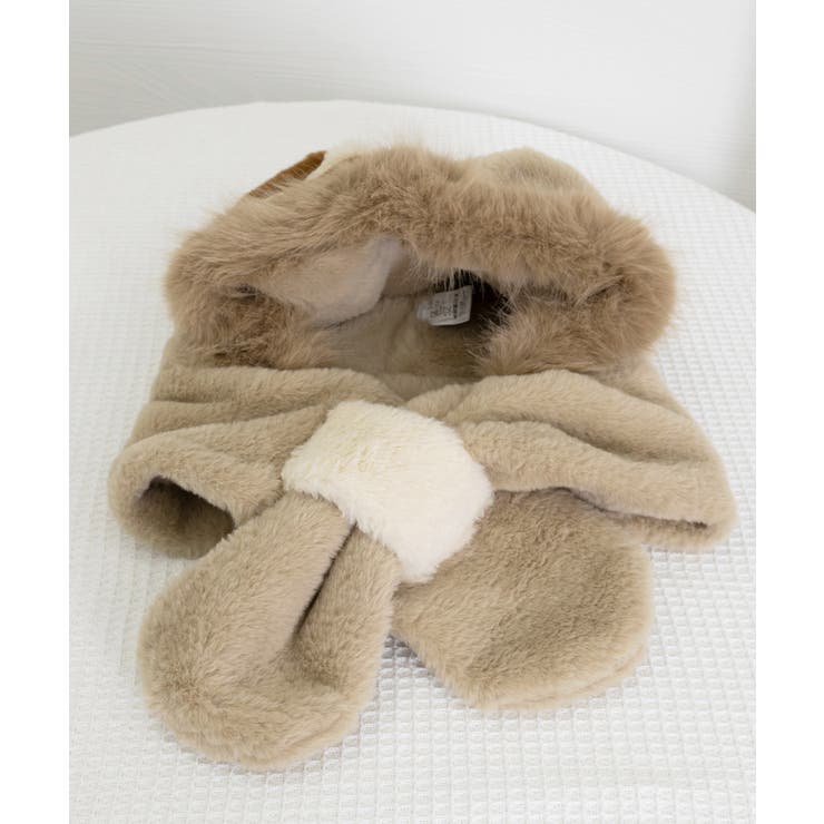 くまみみ帽子 マフラー付きファー帽子暖か | SUNSHINE CLOSET | 詳細画像13 