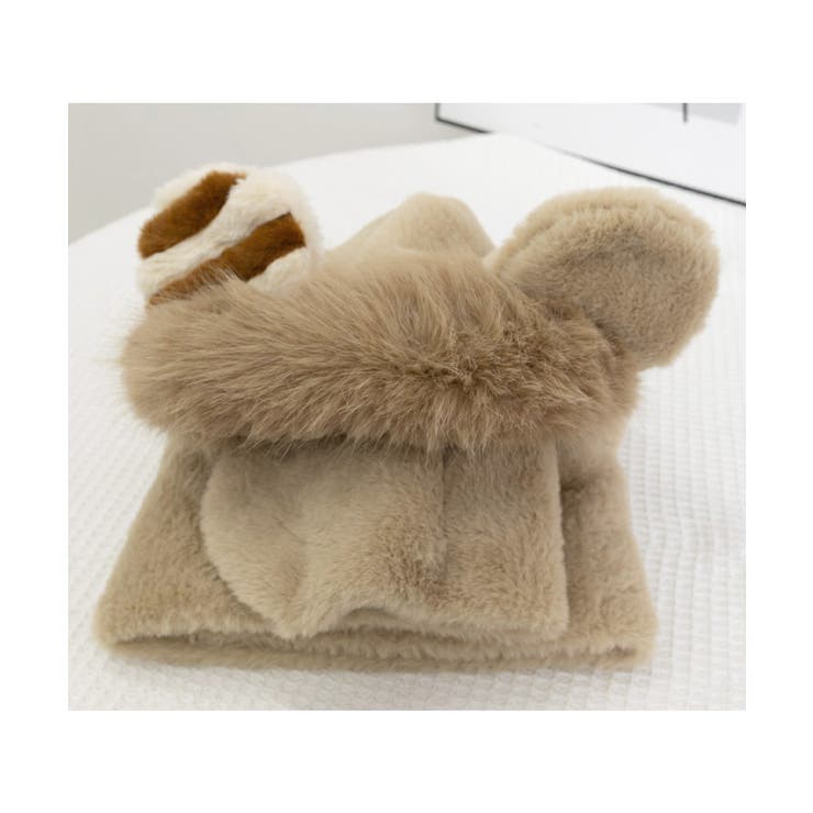 くまみみ帽子 マフラー付きファー帽子暖か | SUNSHINE CLOSET | 詳細画像17 