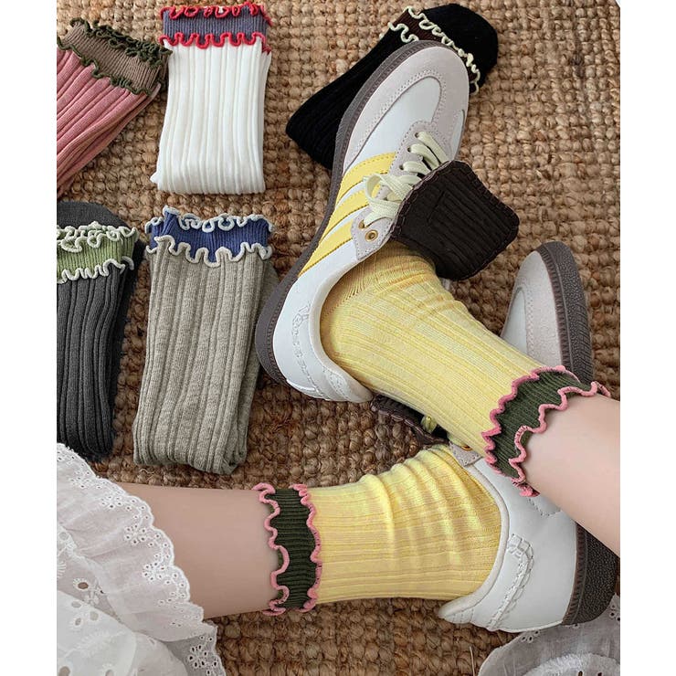 ダブルフリルソックス6足組 リブソックス | SUNSHINE CLOSET | 詳細画像17 