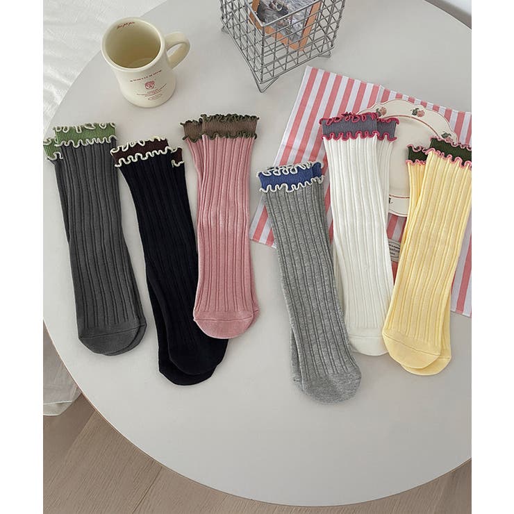 ダブルフリルソックス6足組 リブソックス | SUNSHINE CLOSET | 詳細画像18 