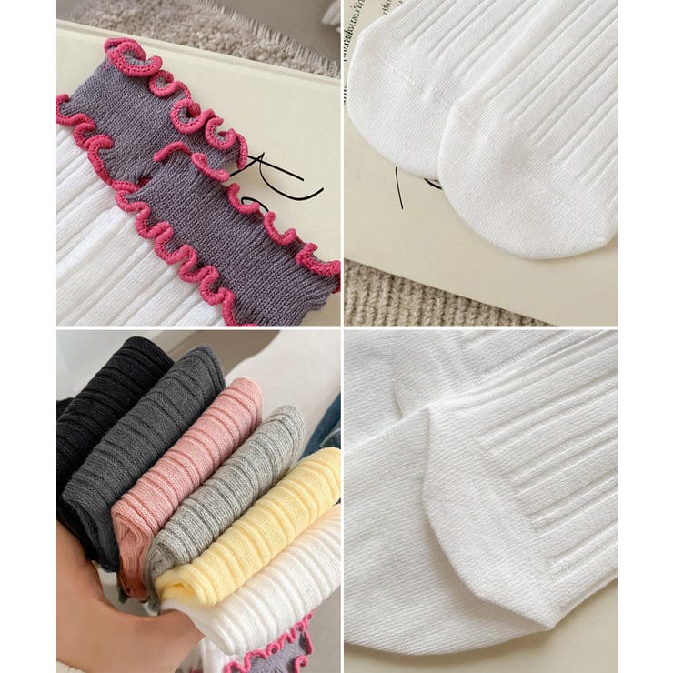 ダブルフリルソックス6足組 リブソックス | SUNSHINE CLOSET | 詳細画像20 