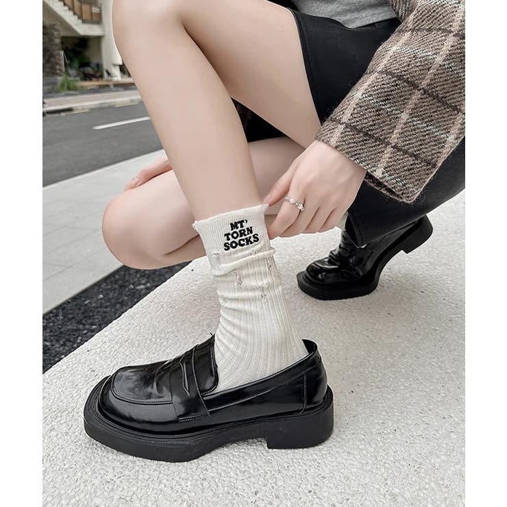 靴下セット韓国風サイドロゴソックス4足組 | SUNSHINE CLOSET | 詳細画像1 