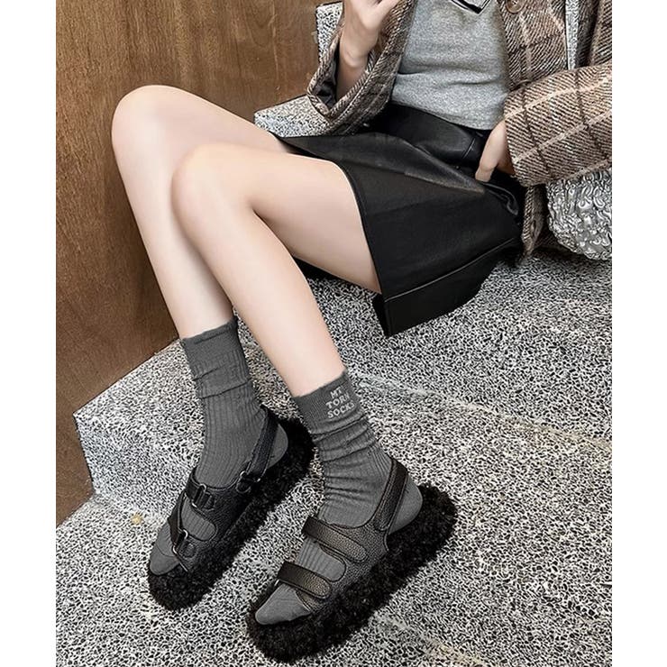 靴下セット韓国風サイドロゴソックス4足組 | SUNSHINE CLOSET | 詳細画像13 