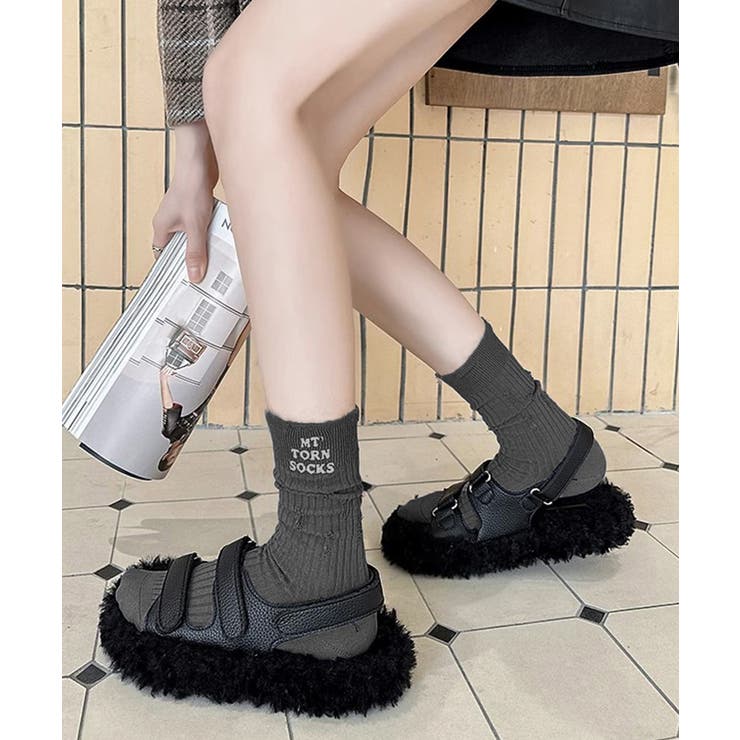 靴下セット韓国風サイドロゴソックス4足組 | SUNSHINE CLOSET | 詳細画像14 