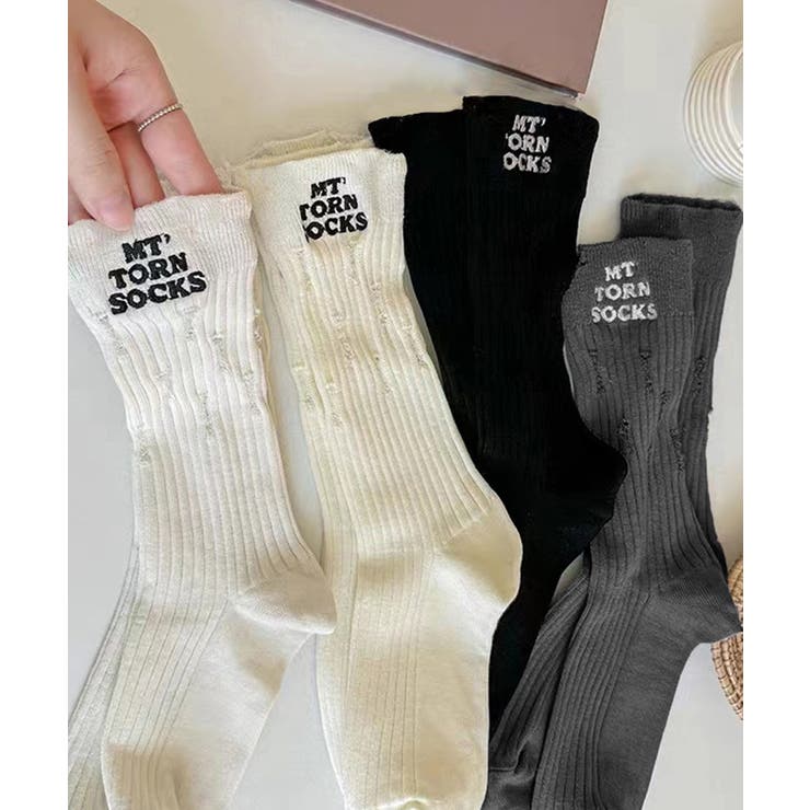 靴下セット韓国風サイドロゴソックス4足組 | SUNSHINE CLOSET | 詳細画像17 