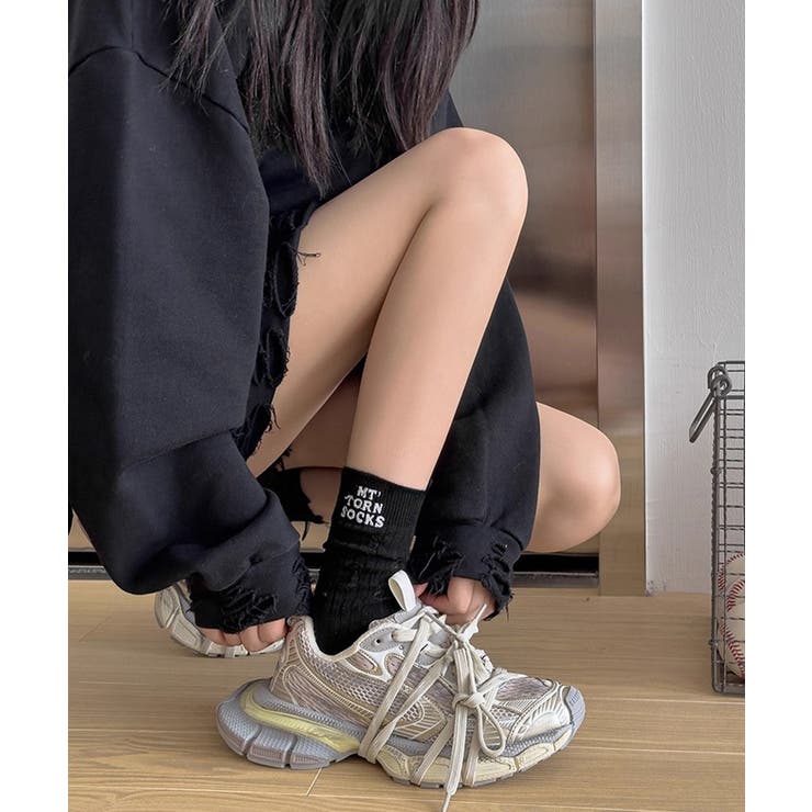 靴下セット韓国風サイドロゴソックス4足組 | SUNSHINE CLOSET | 詳細画像4 