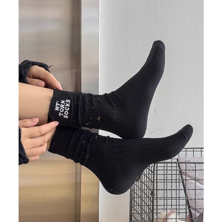 靴下セット韓国風サイドロゴソックス4足組 | SUNSHINE CLOSET | 詳細画像5 