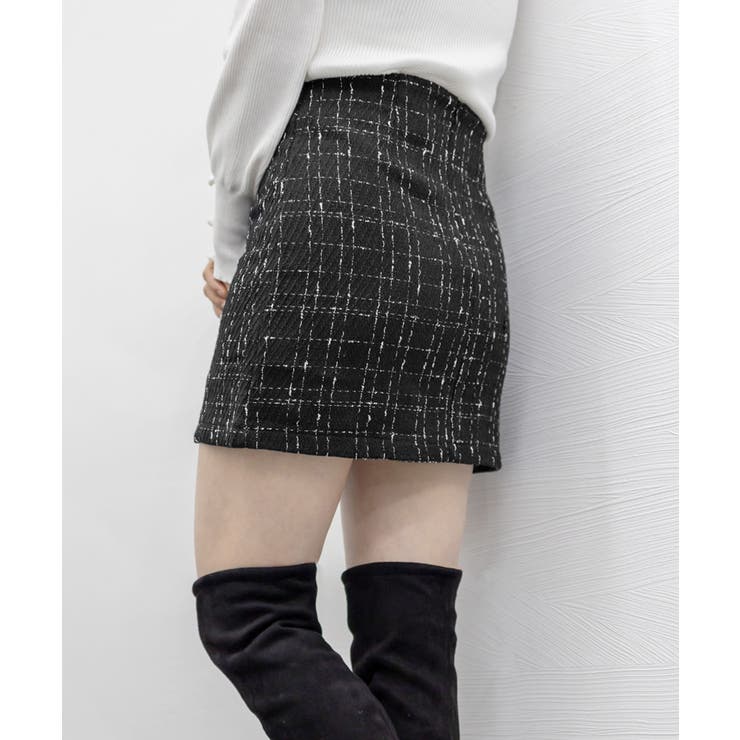 ツイード風スカート 韓国ミニスカート美脚 | SUNSHINE CLOSET | 詳細画像11 