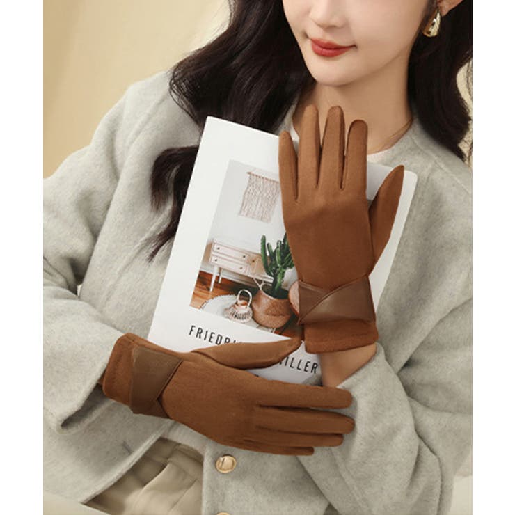 スエード調手袋裏起毛 リボン付き手袋防寒 | SUNSHINE CLOSET | 詳細画像11 