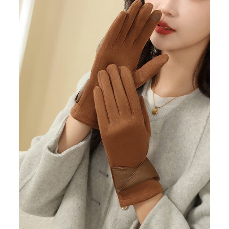 スエード調手袋裏起毛 リボン付き手袋防寒 | SUNSHINE CLOSET | 詳細画像12 