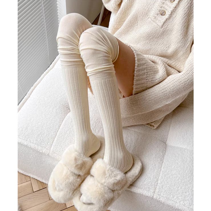 ニーハイソックス 韓国 ルーズソックス | SUNSHINE CLOSET | 詳細画像1 