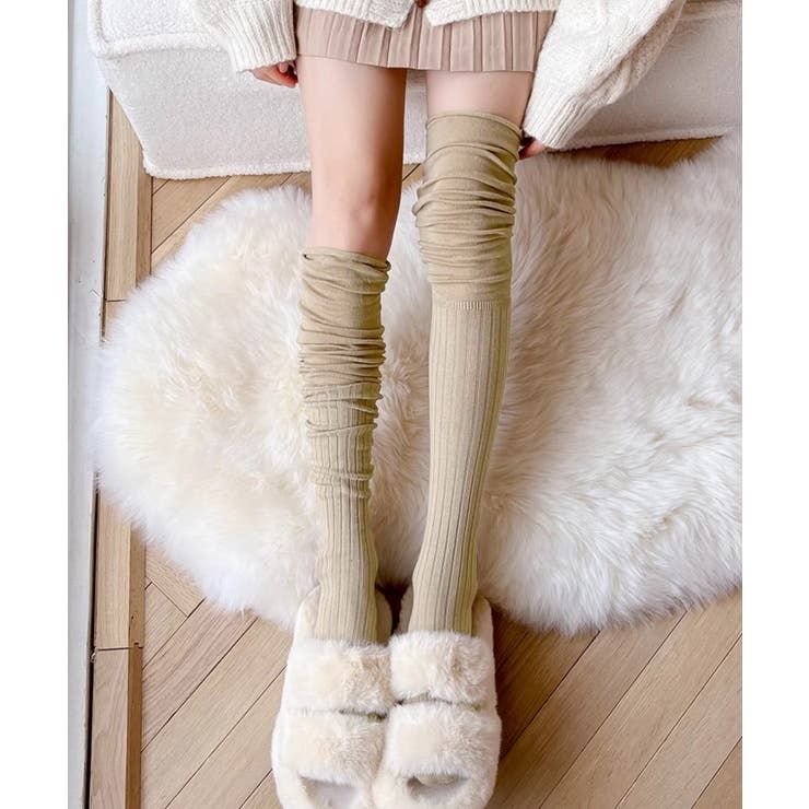 ニーハイソックス 韓国 ルーズソックス | SUNSHINE CLOSET | 詳細画像13 