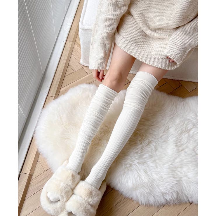 ニーハイソックス 韓国 ルーズソックス | SUNSHINE CLOSET | 詳細画像5 