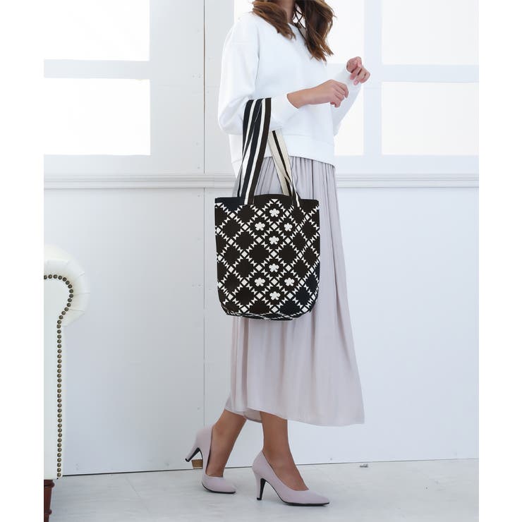 トートバッグ ニット編みバッグ 韓国風鞄 | SUNSHINE CLOSET | 詳細画像12 