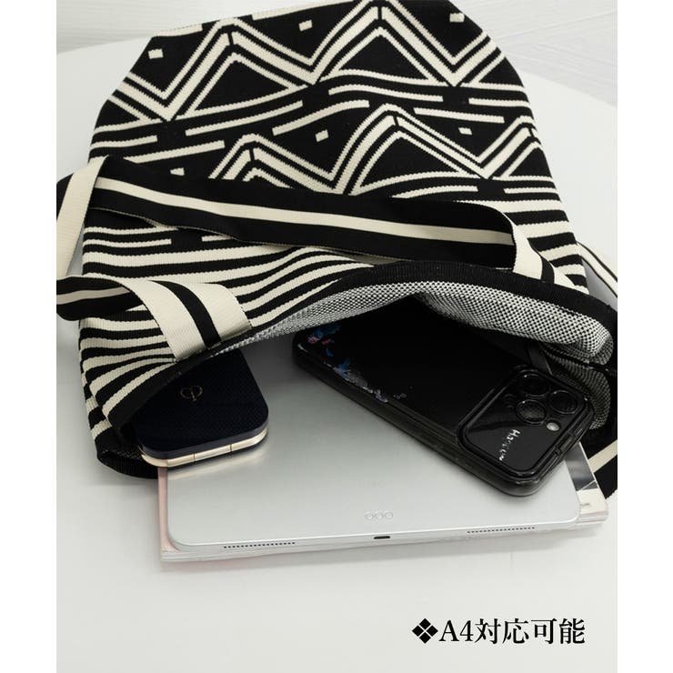 トートバッグ ニット編みバッグ 韓国風鞄 | SUNSHINE CLOSET | 詳細画像2 