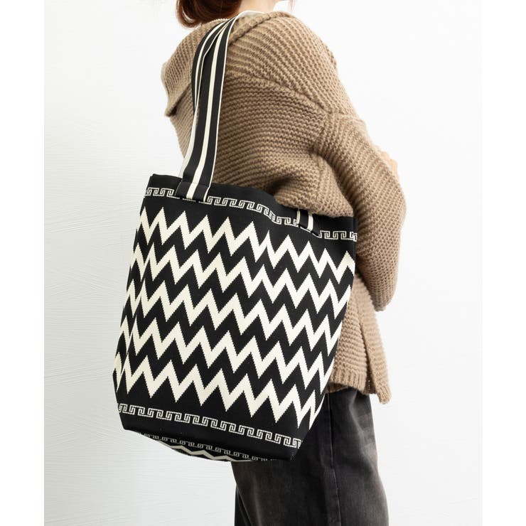 トートバッグ ニット編みバッグ 韓国風鞄 | SUNSHINE CLOSET | 詳細画像4 