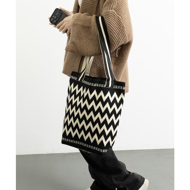 トートバッグ ニット編みバッグ 韓国風鞄 | SUNSHINE CLOSET | 詳細画像5 