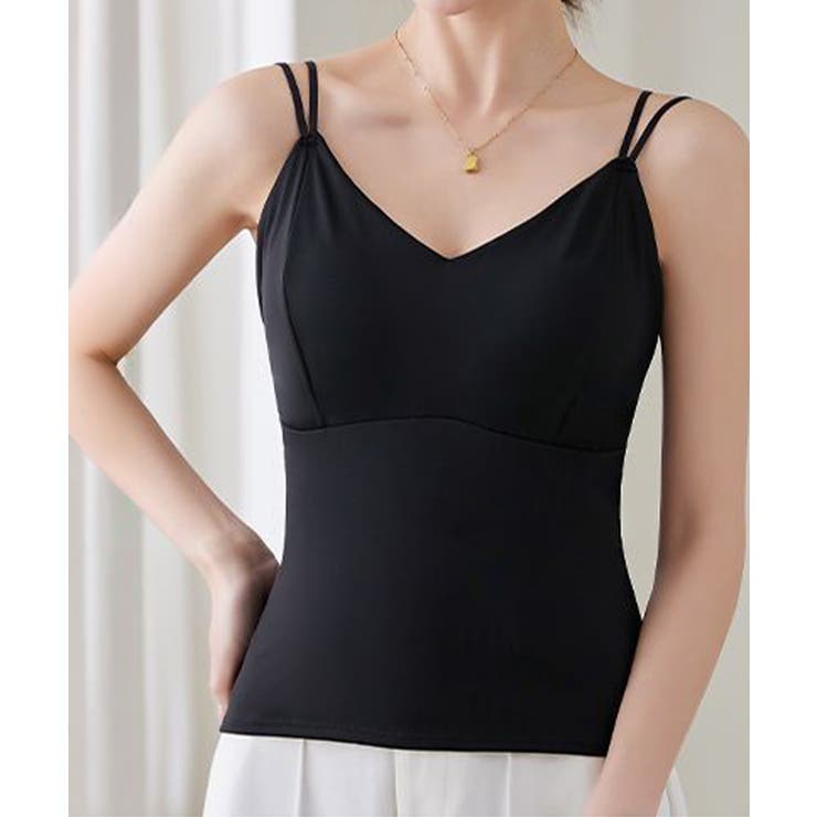 ノンワイヤーブラキャミ バックシースルーセクシー下着 ブラ一体型インナー楽ちんチ… | SUNSHINE CLOSET | 詳細画像5 