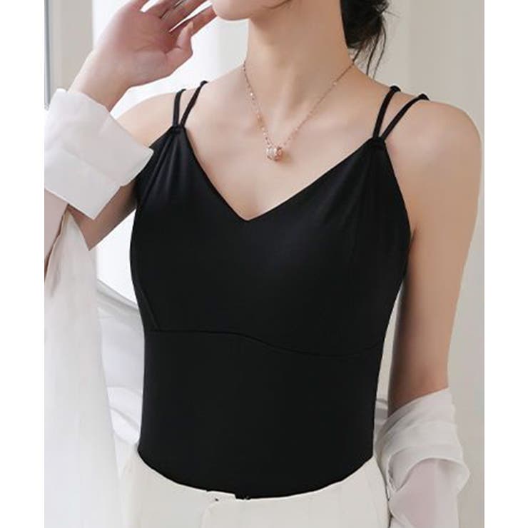 ノンワイヤーブラキャミ バックシースルーセクシー下着 ブラ一体型インナー楽ちんチ… | SUNSHINE CLOSET | 詳細画像6 